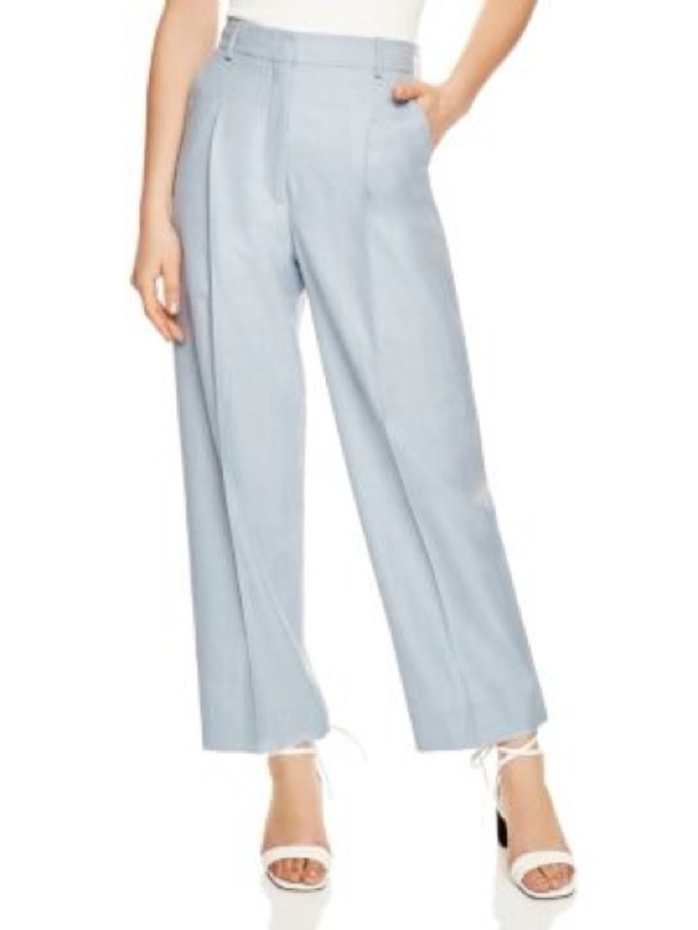 Sandro Eben Cropped Wide-Leg Pants